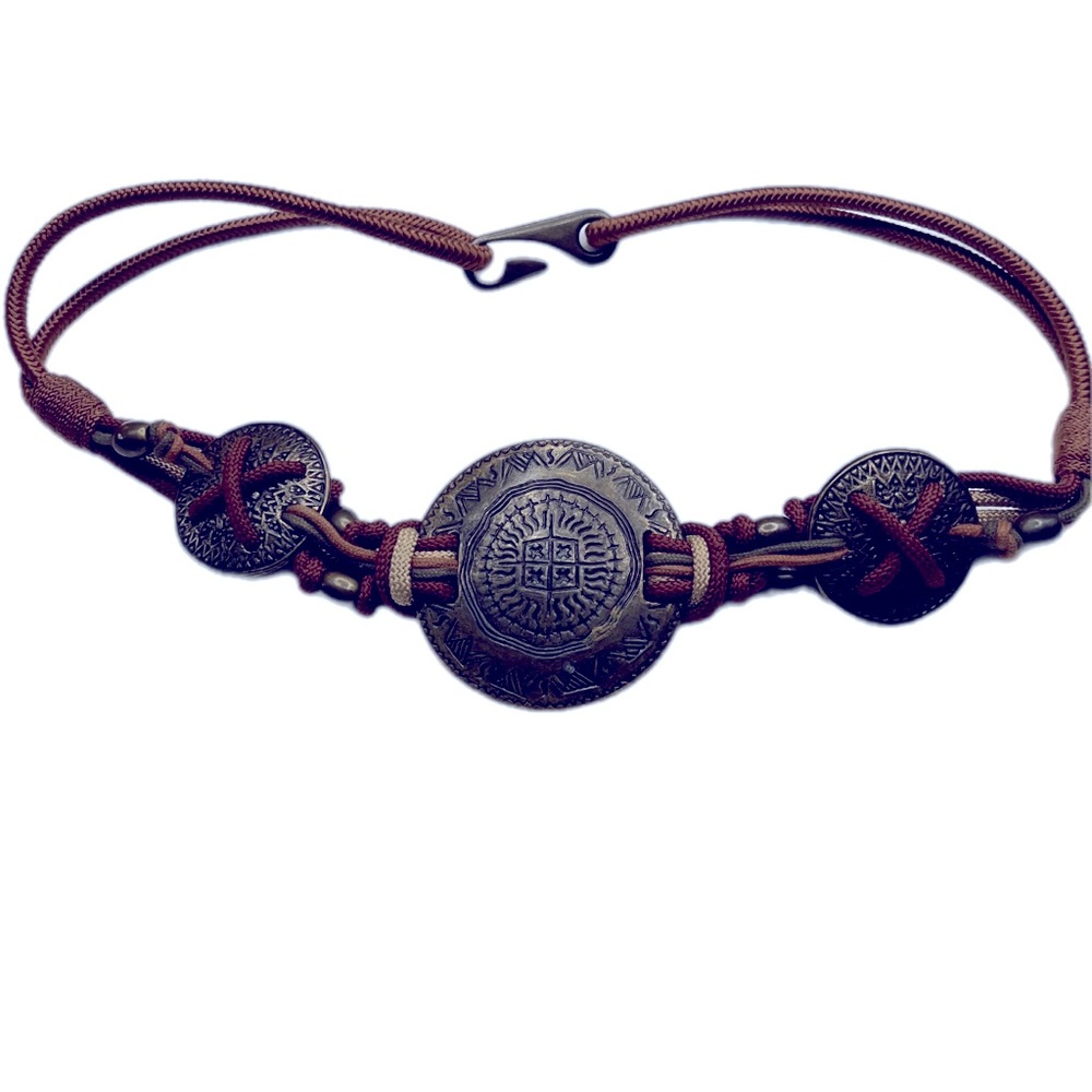 VINTAGE MEDALLION Statement BELT‎ boho tribal hippie festival